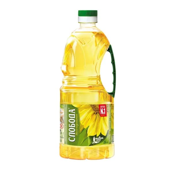 Масло подсолнечное Слобода, рафинированное, 1,8 л