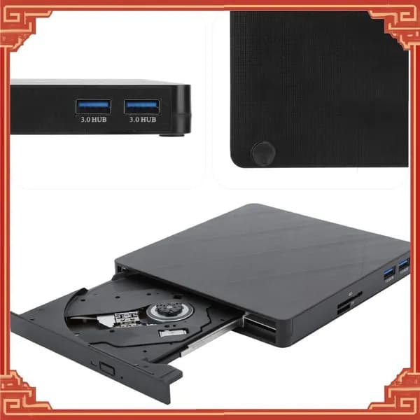 Внешний CD DVD привод, высококачественный, компактный, для ПК и ноутбуков