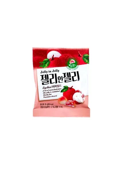 Jelly in Jelly Мармелад с жидким центром, со вкусом личи, 23 г