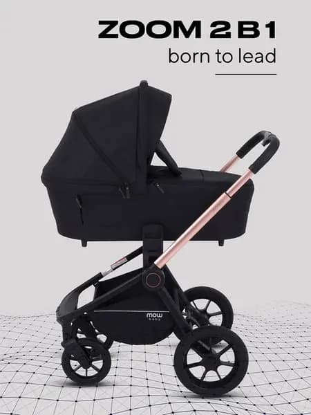 Коляска детская ZOOM PU 2в1 Gold Black