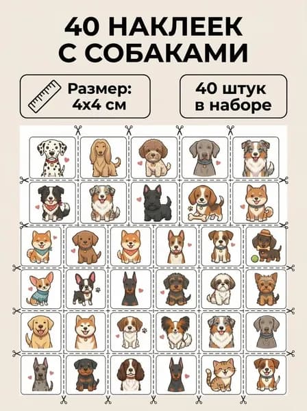 Наклейки, листов: 1