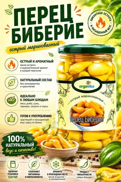 Перец острый Биберие, 350 мл
