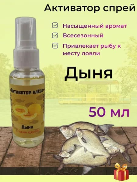 Активатор клёва, спрей 50 мл, Дыня, REGENS