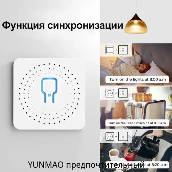 Умное Wi-Fi реле, Алисой, Smart Life, Wireless Relay 16A