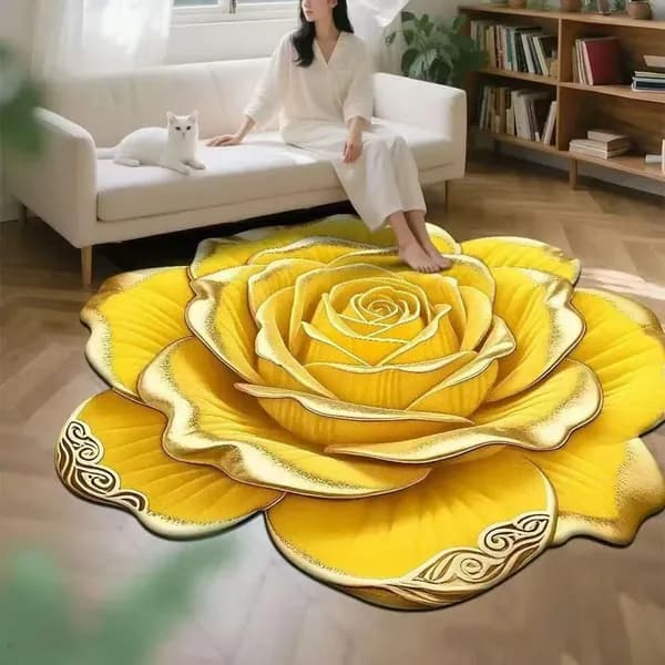 Ковер дорожка роза 60x60 см