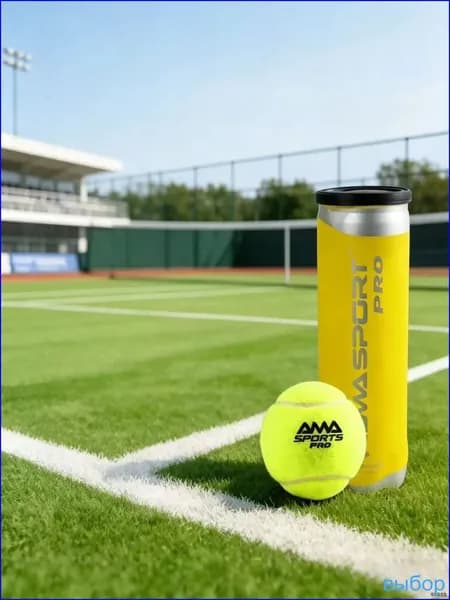 Премиумизносостойкие мячи для падел от AMA SPORT PRO с 45 натуральной шерстью, используемые на турнирах и в повседневных тренировках, поставляемые в тубе.