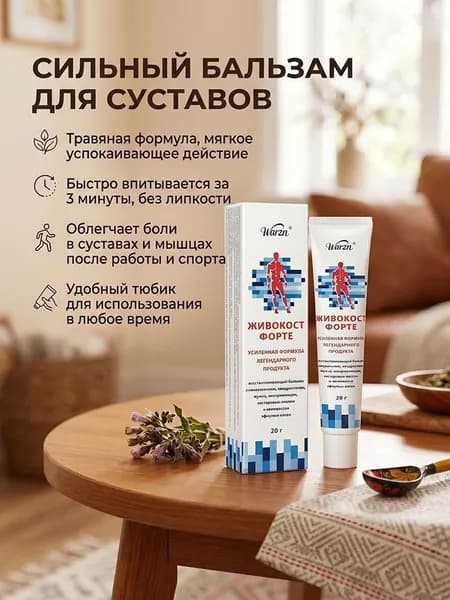 Крем-бальзам для тела травяной разогревающий 15 г