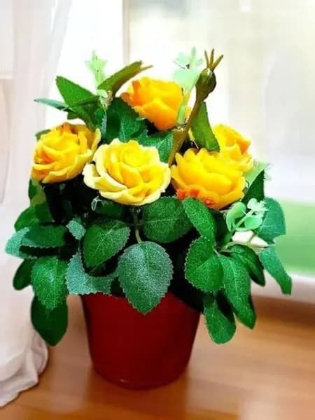 Желтые розы Мыльный букет