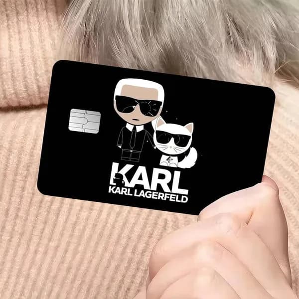Карл Лагерфельд Karl Lagerfeld Наклейка для банковской карты