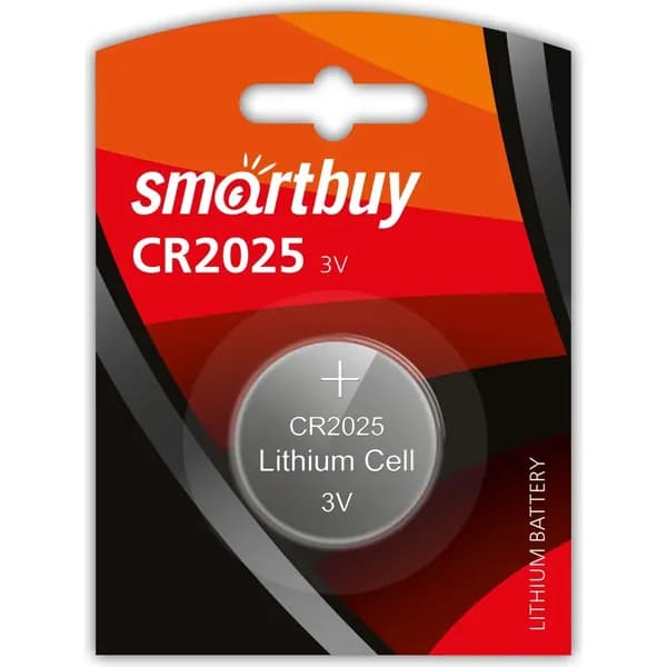 Литиевый элемент питания Smartbuy CR2025 SBBL-2025-1B