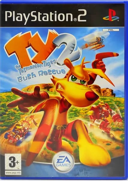 TY The Tasmanian Tiger 2 Bush Rescue Английский язык SLES 52709 Видеоигра на диске PS2. Товар уцененный