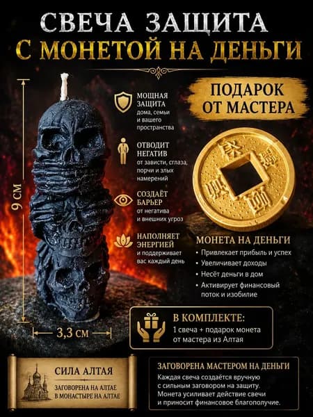 Свеча Защита Дома, Семьи, От зависти и сглаза