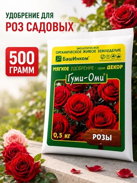 Удобрение для Роз садовых, Гуми Оми 0,5 кг БашИнком