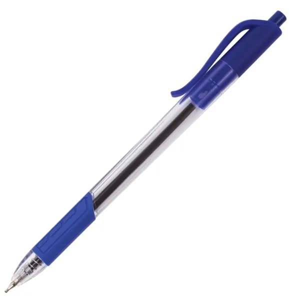 Ручка масляная автоматическая, СИНЯЯ // BRAUBERG "Extra Glide R-Grip"