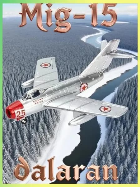 МиГ-15 сборная модель самолетов 1/48 - с наклейкой №25 + без клея и окраски