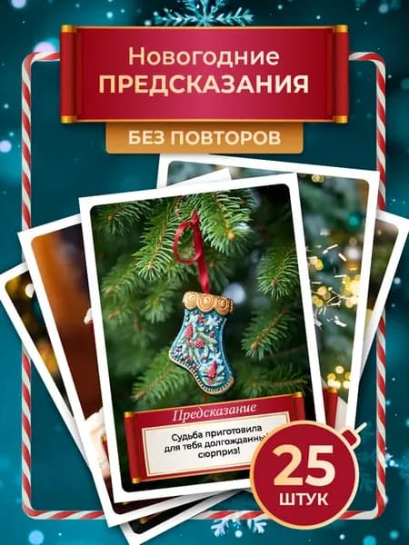 Новогодние открытки предсказания 2026