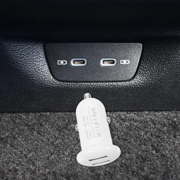 Автомобильный адаптер с двойным usb, функция быстрой зарядки 3а для телефонов и планшетов