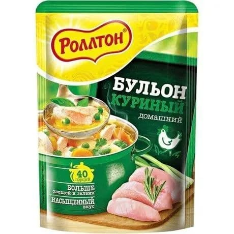 Бульон куриный "домашний" "Роллтон" 90г.