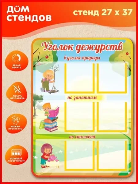 Стенд, Уголок дежурств