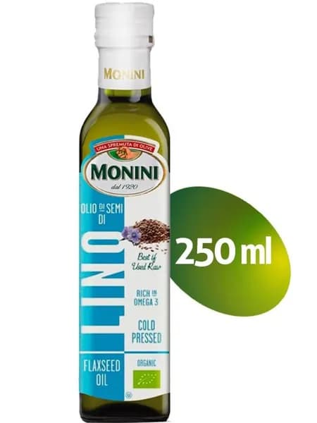 Масло льняное Monini BIO органическое, 250мл