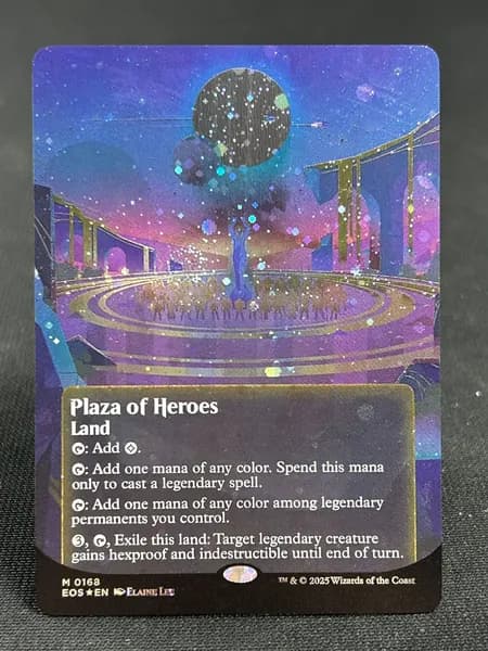 Магия сбора прокси-карт Высококачественные нефольговые карты Plaza of Heros EOS #168 Galaxy Foil