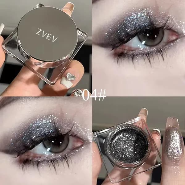 Жидкие блестящие тени для век -алмазное мерцание, металлик, мокрый эффект (3D-сияние)