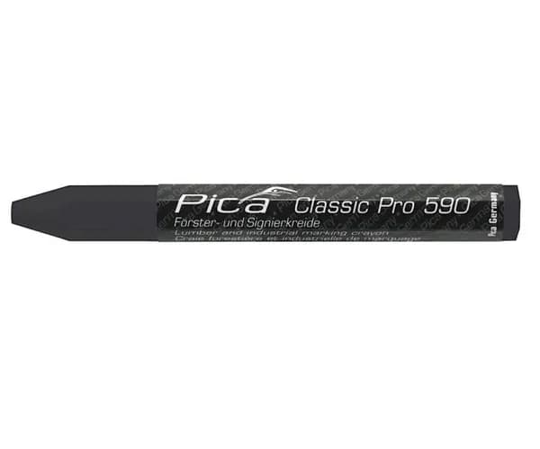 Строительный мелковый восковой карандаш чёрный 1 шт. PICA-MARKER 590/46-1