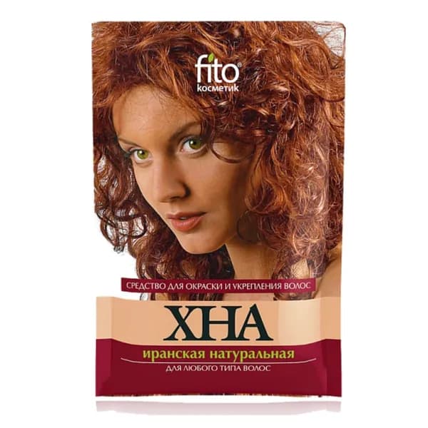 Fito Косметик Хна Иранская натуральная, каштановая, для окраски и укрепления волос, 25 гр