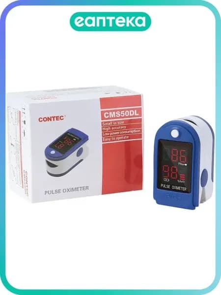 Пульсоксиметр Contec CMS50DL напалечный с принадлежностями 1…