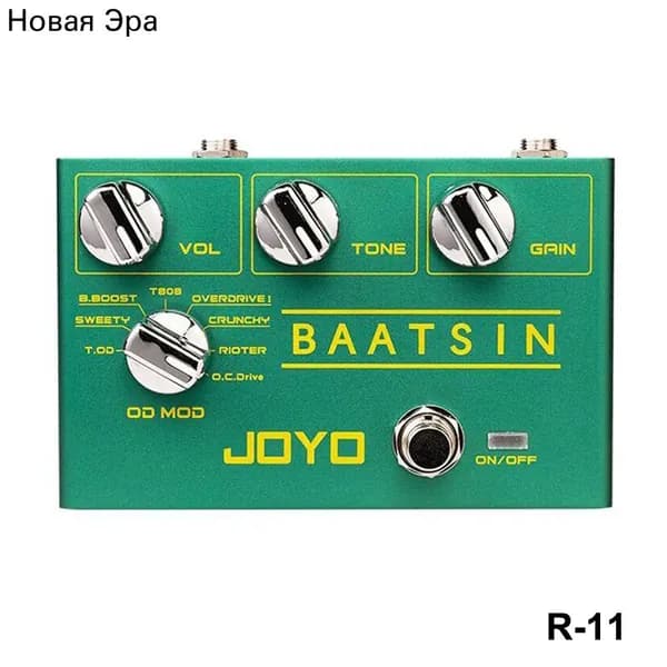 BAATSIN Педаль эффектов искажения BAATSIN Classic Overdrive Pedal 8 различных OD/DS JOYO R 11