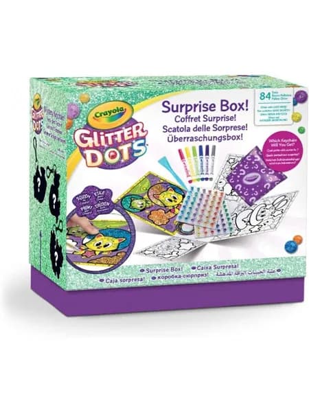 Crayola Glitter Dots Suprise Box набор с блестками