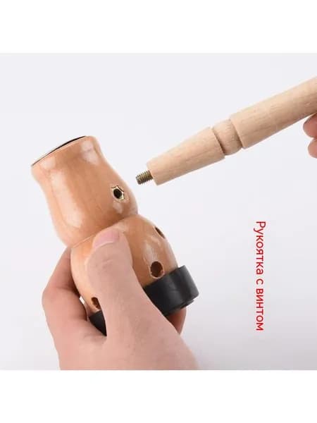 Ручная коробка для прижигания из цельного дерева