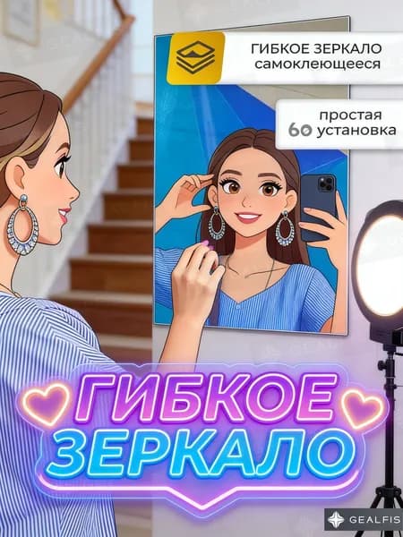 Зеркало для ванной 50х60 см прямоугольное