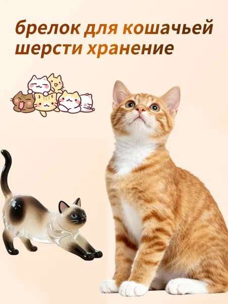 Коробка для хранения кошачьей шерсти, капсула для хранения кошачьей шерсти, кулон
