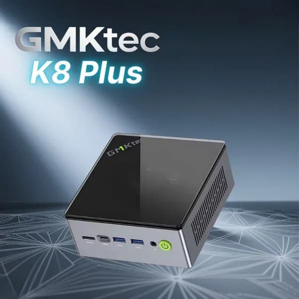 GMKtec Мини-ПК GMKtec k8 Plus (AMD Ryzen 7 8845HS, RAM Отсутствует, AMD Radeon, Windows 11 Pro), черный