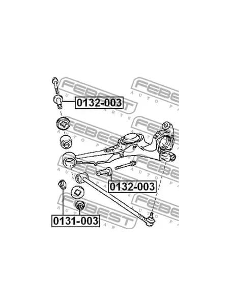 Гайка эксцентриковая TOYOTA RAV4 I II 0131-003