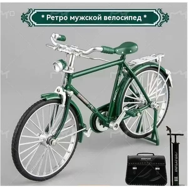 Модель велосипеда, Сплав, 51 деталь, сборная, ретро