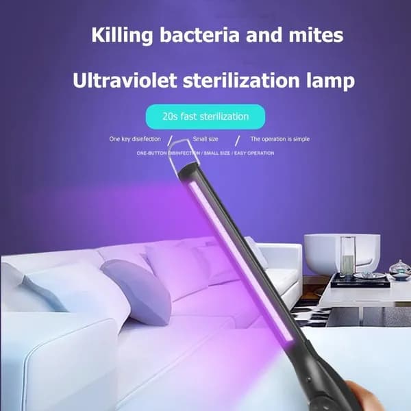 ультрафиолетовый стерилизатор с 30 LED, портативный, с аккумулятором