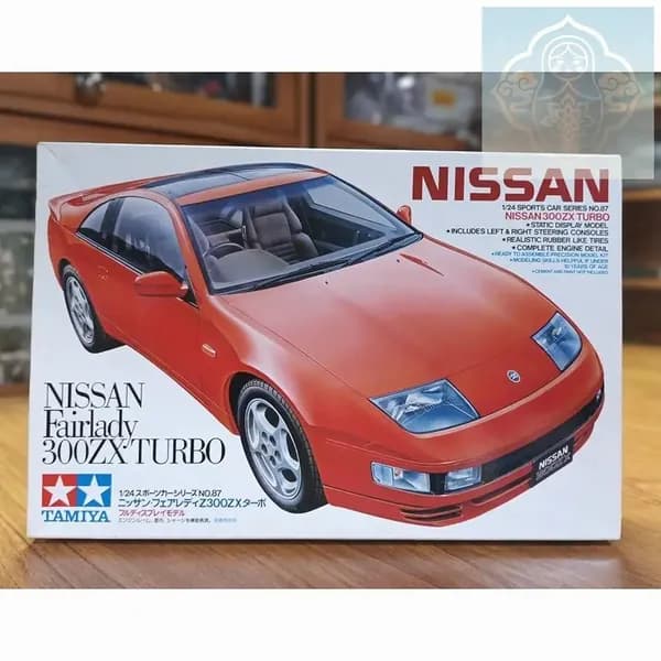 Сборная модель Tamiya 24087 Nissan Fairlady 300ZX Turbo (Z32), 124, с детальным двигателем