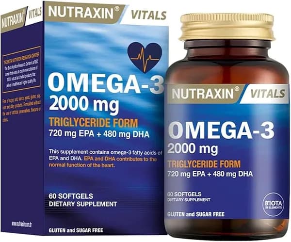 Nutraxin Omega 3 Рыбий Жир 2000 мг 60 Софтгелей