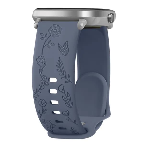 Ремешок с гравировкой цветов 20 мм для часов Samsung Galaxy Watch 7/6/5/4 40 мм/44 мм, 5Pro 45 мм, Watch 6, 4 Classic 43 мм/47 мм, 42 мм/46 мм
