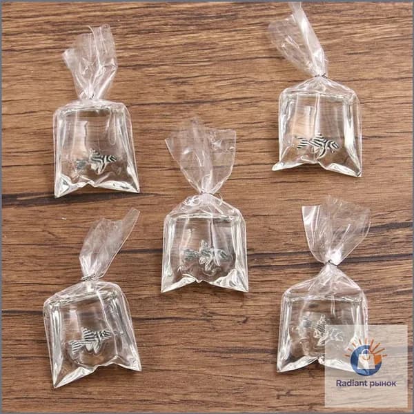 1pcs 23 * 52 мм DIY прозрачная смола имитация декоративной рыбки кулон