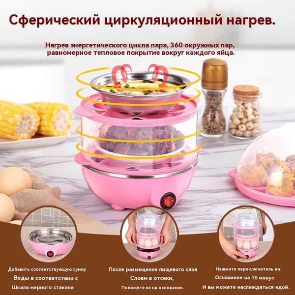 Пароварка электрическая Электропароварка для яиц
