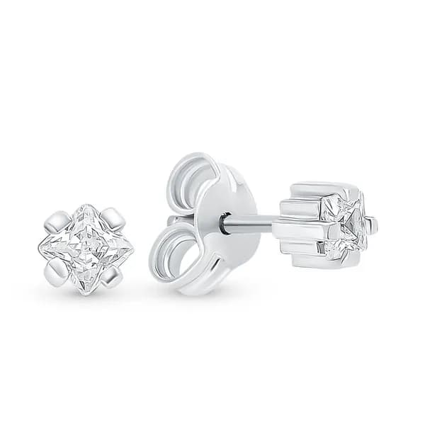 Серьги женские с фианитами серебро 925 пробы 585GOLD