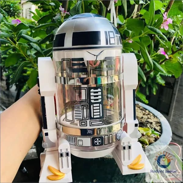 Качественный робот Star Wars R2D2, используемый как кофейникпресс для мокко, собран для ручной варки в миниатюрной кофеварке yuexiang41