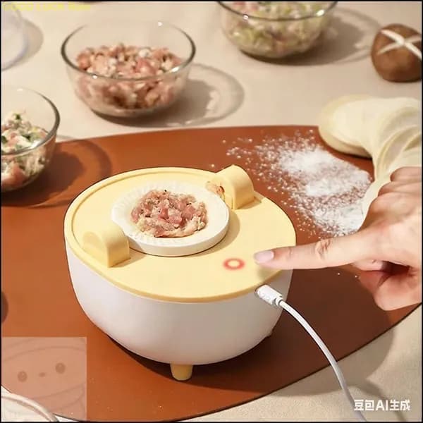 Многофункциональный бестселлер для кухни: электрическая машина с формами для экструзии лапши и пельменей, оснащенная пылезащитной крышкой, предназначена для домашнего хозяйства и ресторана