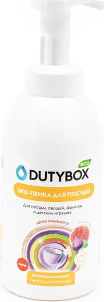 Средство для мытья посуды Dutybox / Дьютибокс с ароматом инжира и мелиссы, пенка, 500мл / бытовая химия для дома