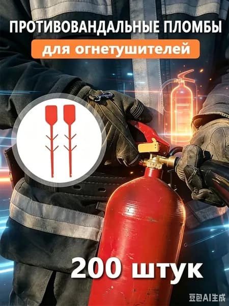 Противовандальные Пломбы, Самоблокирующиеся, Из Пвх, Для Огнетушителей, 200 Шт