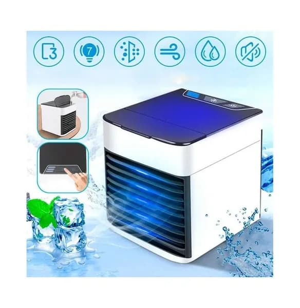 Мини Кондиционер - вентилятор Arctic Air Storm Ultra со сменным фильтром/ Охладитель персональный Увлажнитель / Ночник, Кондиционер портативный Вентилято комнатный Мобильный