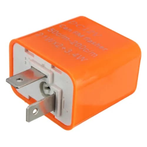 Регулятор мигания 2-контактный, регулируемый по скорости 12V / "LED" для мотоцикла, водонепроницаемый.